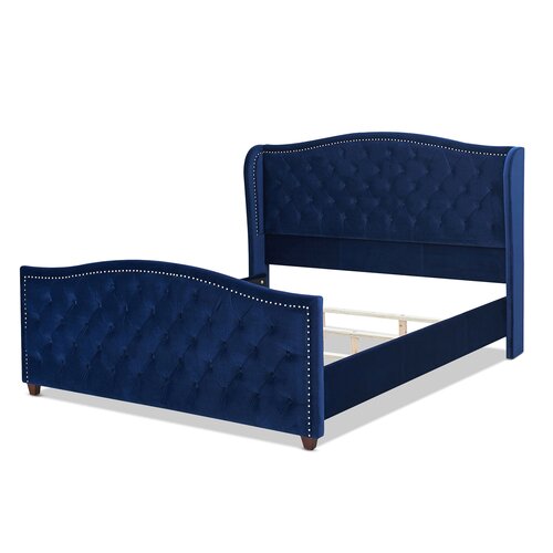 Birch Lane™ Coleman Upholstered Wingback Bed & Reviews | Wayfair